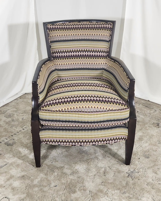 Eggplant and Olive Boho Side Chair