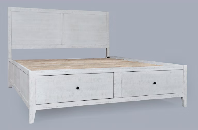 Jofran Maxton bed - California King Bed/Ivory