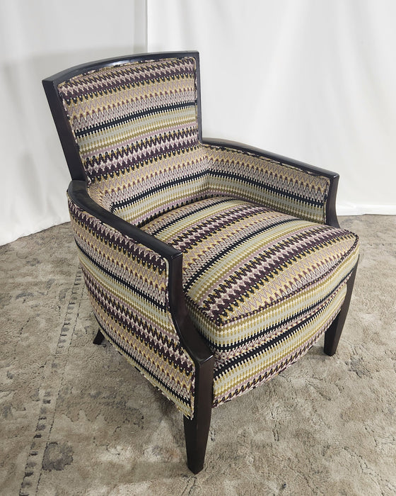 Eggplant and Olive Boho Side Chair