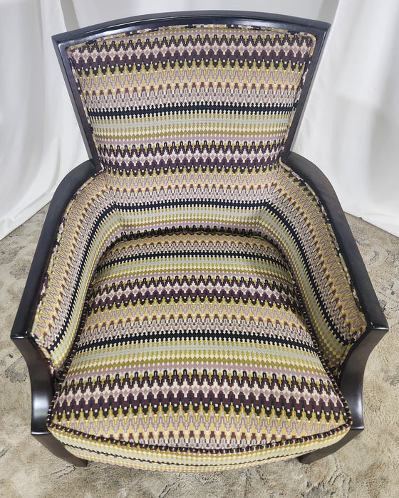Eggplant and Olive Boho Side Chair