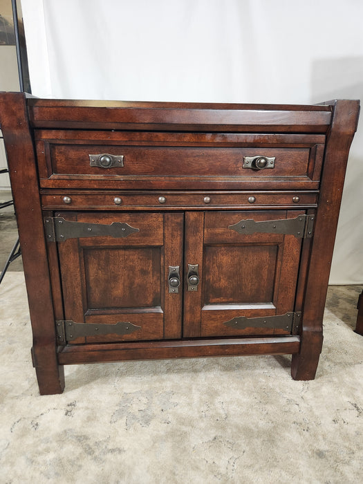 High end dresser/credenza and night stands/side tables set GENTLY USED