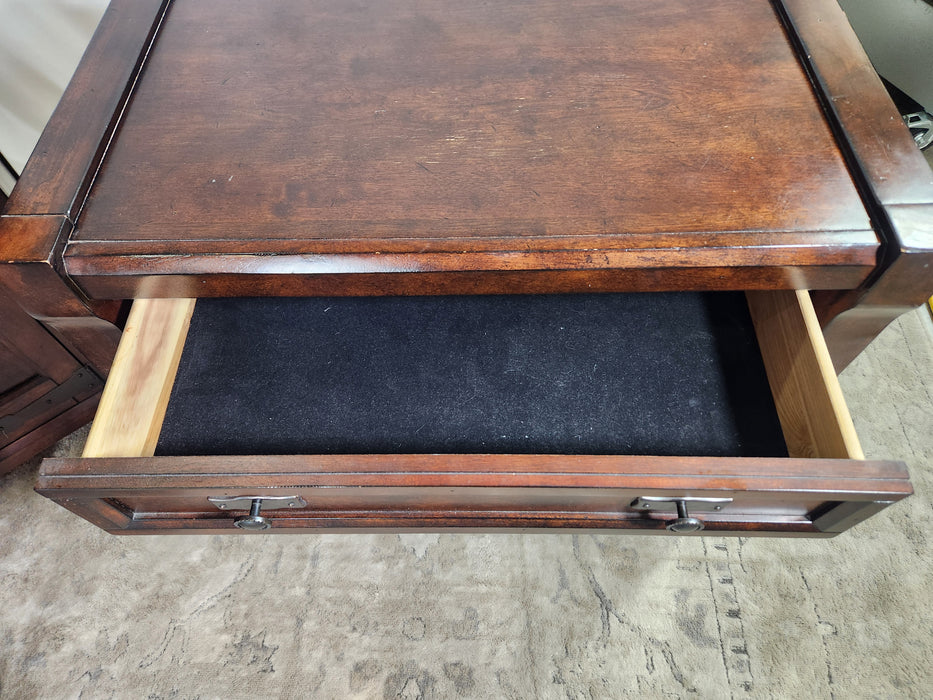 High end dresser/credenza and night stands/side tables set GENTLY USED