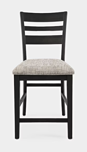Jofran Altamante Collection Ladderback Barstool/Dark Charcoal