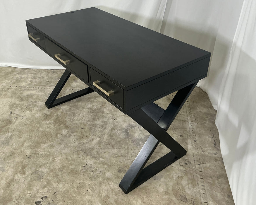 Black wooden console/desk GENTLY USED