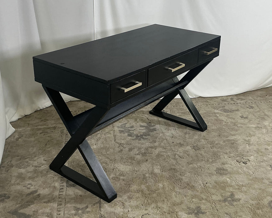 Black wooden console/desk GENTLY USED