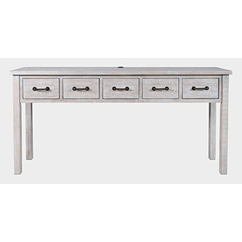 North Coast 5 Drawer USB Charging Console Table