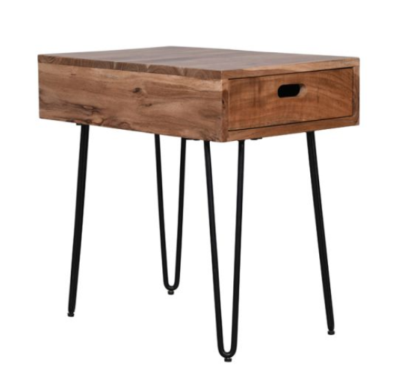 Jofran Inc. Rollins Solid Acacia End Table CLEARANCE